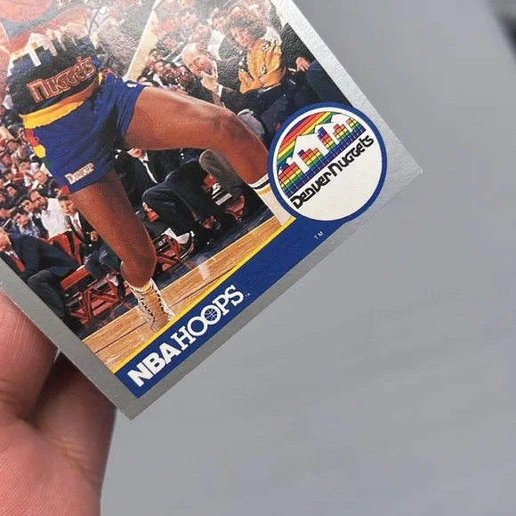 Joe Barry Carrol Denver Nuggets 1990 NBA HOOPS #92 Trading Card - Picture 6 of 9